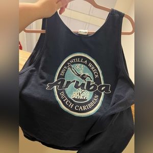 Navy blue Aruba tank 🌊